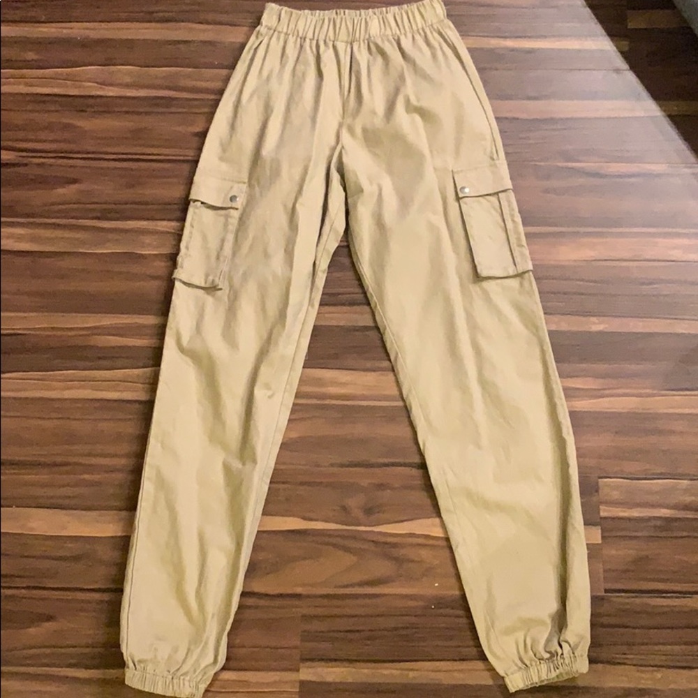 Tan Utility Joggers - NWOT